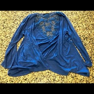 Design History open front cardigan sweater cutout